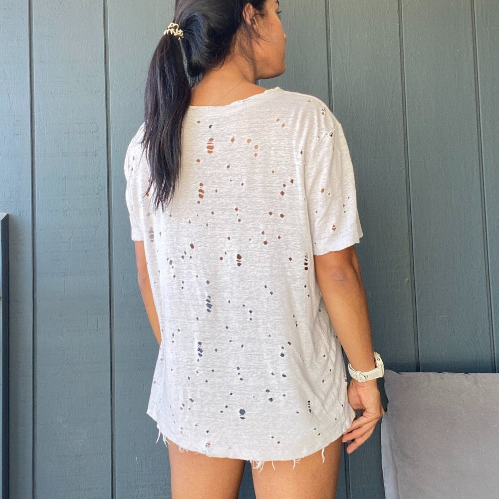 Gray Distressed Tee - Picture 5 of 5
